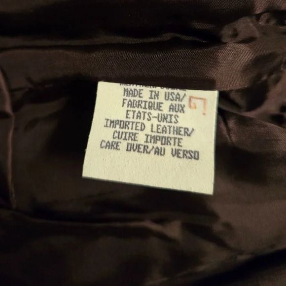 A Line Anne Klein Briwn Leather Vest Made in USA - Picture 7 of 8